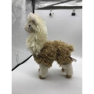 Douglas Cuddle Toy Llama Alpaca Plush Beige Brown 2012